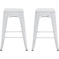 Dorel Home Products Nova 24" Metal Mesh Backless Counter Stool, Set of