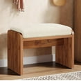 thumbnail image 6 of Entryway Bench with Removable Cushion, Upholstered Shoe Bench, 6 of 7