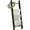 Black, variant on Blanket Ladders for the Living Room, 5-Tier Blanket Holder, Wall-Leaning Blanket Rack, Ladder Shelves, Wooden Quilt Ladder, Farmhouse Decor, White