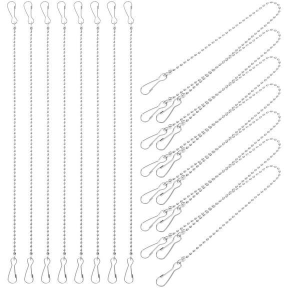 Hemoton 20pcs Heavy Duty Metal Hanging Chains with Hooks for Bird Feeders Planters Signs and Garden Decorations for Indoor and Outdoor