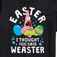 thumbnail image 3 of SpongeBob Squarepants - Easter Weaster Patrick - Men's Short Sleeve Graphic T-Shirt, 3 of 6