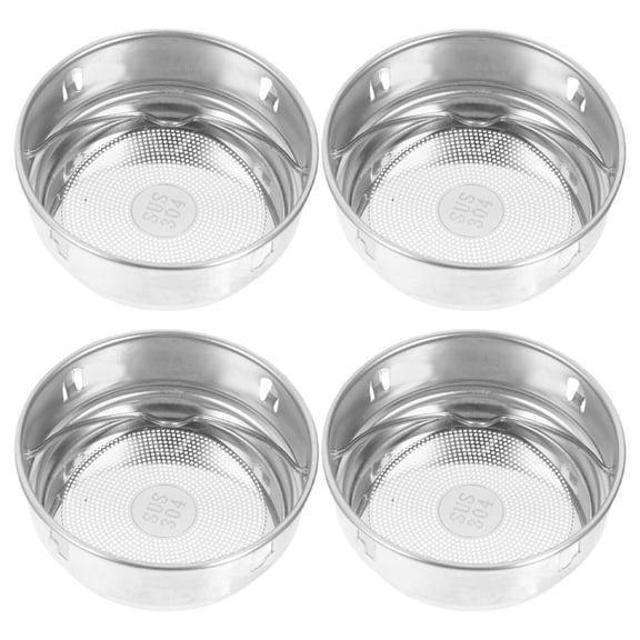 NIAIZEK 4Pcs Fine Mesh Stainless Steel Tea Leaf Strainers Reusable for Loose Tea Brewing