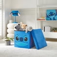 thumbnail image 2 of Disney Stitch Kids' Storage Ottoman, Blue, 15" x 15" x 15" - Multi-Purpose and Collapsible, 2 of 7