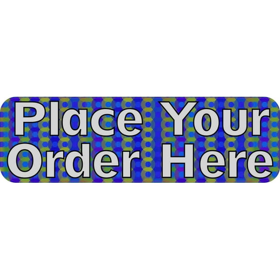 10in x 3in Green Place Your Order Here Magnet Magnetic Signs Business Sign