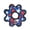 Blue Star Gear Ring, variant on Tuffy Jr 2 Ball Tug Yellow Bone, Durable Squeaky Dog Toy