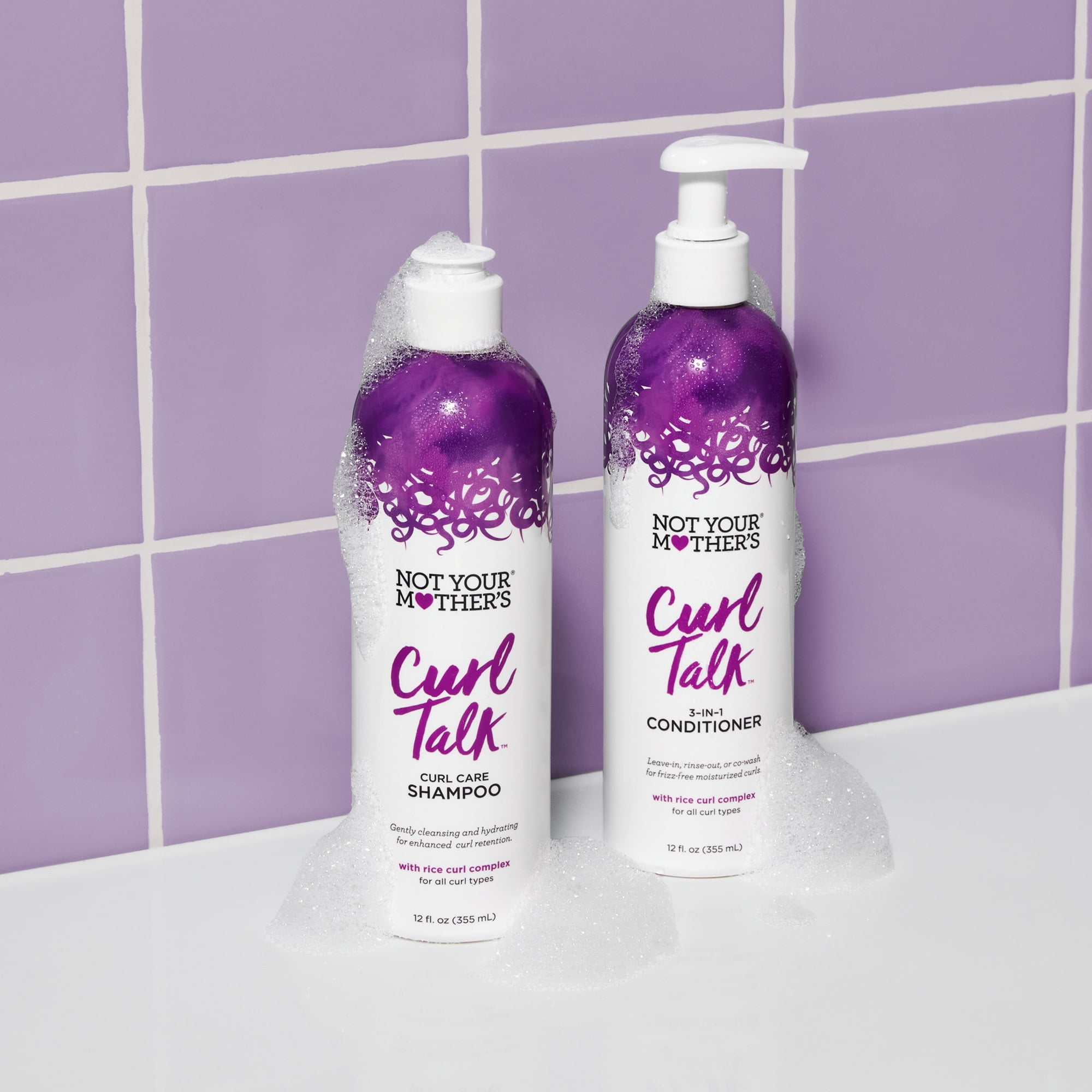 Not Your Mother's Curl Talk 3-in-1 Conditioner with Rice Curl Complex, 12 Oz