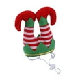 thumbnail image 1 of Kmbangi Bonnet de Bouffon de Noël pour Animaux, Chapeau à Rayures Rouges et Blanches pour Chiens/chats/chatons/chiots pour l'Hiver, 1 of 9