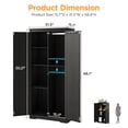 thumbnail image 4 of 72"H Farmhouse Storage Cabinet with Adjustable Shelves, Large Pantry Organize with 2 Barn Doors, Tall Freestanding Cabinet for Kitchen, Bathroom/Garage/Basement/Living/Utility Room, 4 of 10