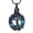 Black-Blue, variant on Crystal Tree of Life Urn Necklace for Men Women Ashes Necklace for Human/Pet with Circle Crystal Memorial Keepsake Jewelry