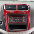 thumbnail image 4 of Real Bright Soft Car Interior Carbon Fiber Sticker Decoration4Pcs Red Carbon Fiber Interior Central Console Cover For Dodge JourneyAuto Car Protection Interior Accessories, 4 of 8