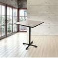 thumbnail image 5 of Hampden Furnishings Bennet Collection Steel Frame 36" Square Top, X Base, 42" Height Cafe Table, Black Frame/Grey Nebula Top, 5 of 5
