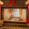 thumbnail image 1 of Fireplace Mesh Screen Curtain,2 Packs Spark Guard Mesh Metal Fire Screen Panel with Pulls for Home Fireplace, 22 Inch, 1 of 5