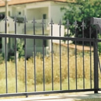 FOMIYES 1Pcs Iron Garden Fence Ornaments Outdoor with Forging Process 5.82X2.55X0.39in