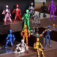 thumbnail image 2 of 1/3/6/9 piezas de robot de cambio de forma móvil con múltiples articulaciones, maniquí impreso en 3D y figuras de acción de perro, juguetes para regalo de niños, 2 of 5