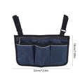 thumbnail image 3 of Bolsa de almacenamiento para reposabrazos de silla de ruedas | Organizador de gran capacidad con bolsillos con cremallera | Para personas mayores y usuarios de dispositivos de ayuda a la movilidad |, 3 of 6