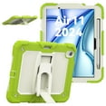 thumbnail image 2 of Dteck Built-in Screen Protector Case for iPad Air 11 inch 2025/2024 ,Heavy Duty Silicone Case Foldable Stand Cover Built-in Pencil Holder with Shoulder Strap for iPad Air 11-in. M3/M2,Green, 2 of 7