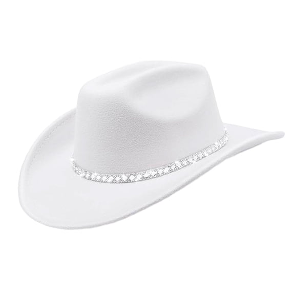 Rhinestones Western Hat For Men Women Unisex Use In Various Fashion Outfits And Activities