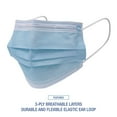 thumbnail image 3 of Boardwalk MS2000 Three-ply General Use Face Mask, Blue, 50/box, 40 Boxes/carton, 3 of 8