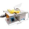 thumbnail image 2 of Jewelry Lapidary Saw for Cutting Rocks 110V 750W Multifunction Mini Lapidary Saw Gem Jewelry Polishing Grinding Machine 6-Inch Table Rock Blade Mini Table Wood Saws, 2 of 9