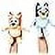 thumbnail image 3 of Stuffed Toy Jay Franco Bluey & Bingo Plush Pillow Buddy Set - Super Soft Character Pillows - Polyester Microfiber, 12 inches, 3 of 6