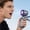 Gray, variant on KUKIDSVO Portable Handheld Fan with Colorful LED Lights, 3 Speed Settings, Suitable for Travel Beach, Purple
