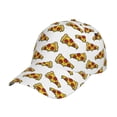 thumbnail image 6 of Lsque Pizza Baseball Cap Trucker Low Profile Hat Golf Dad Hat Adjustable Original Classic Unconstructed Plain Cap Men Women, 6 of 9