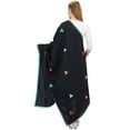 thumbnail image 3 of Phagun Indian Women's Chunni Designer Cotton Dupatta Ethnic Stole Scarves-Black, 3 of 5