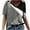 Gray, variant on Giftesty Womens Summer Tops Women's Fashion Printing Casual V-Neck Short Sleeve Loose T-Shirt Tops