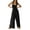 Black, variant on Aayomet Plus Size Jumpsuits For Women Women Slim Fit Tunic Jumpsuit Straps Wide Leg Bib Jumpsuit Jumpsuit With Pockets,Black S