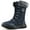 Blue, variant on Ecetana Womens Snow Boots Mid Calf Warm Winter Boots Faux Fur Lining Waterproof Non-Slip Outdoor Shoes