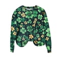 thumbnail image 2 of Xuyuer Women's Printed Long Sleeved Round Neck Pullover Top Hoodless Casual And Fashionable Sweatshirts, 2 of 5
