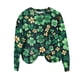 thumbnail image 2 of Xuyuer Women's Printed Long Sleeved Round Neck Pullover Top Hoodless Casual And Fashionable Sweatshirts, 2 of 5