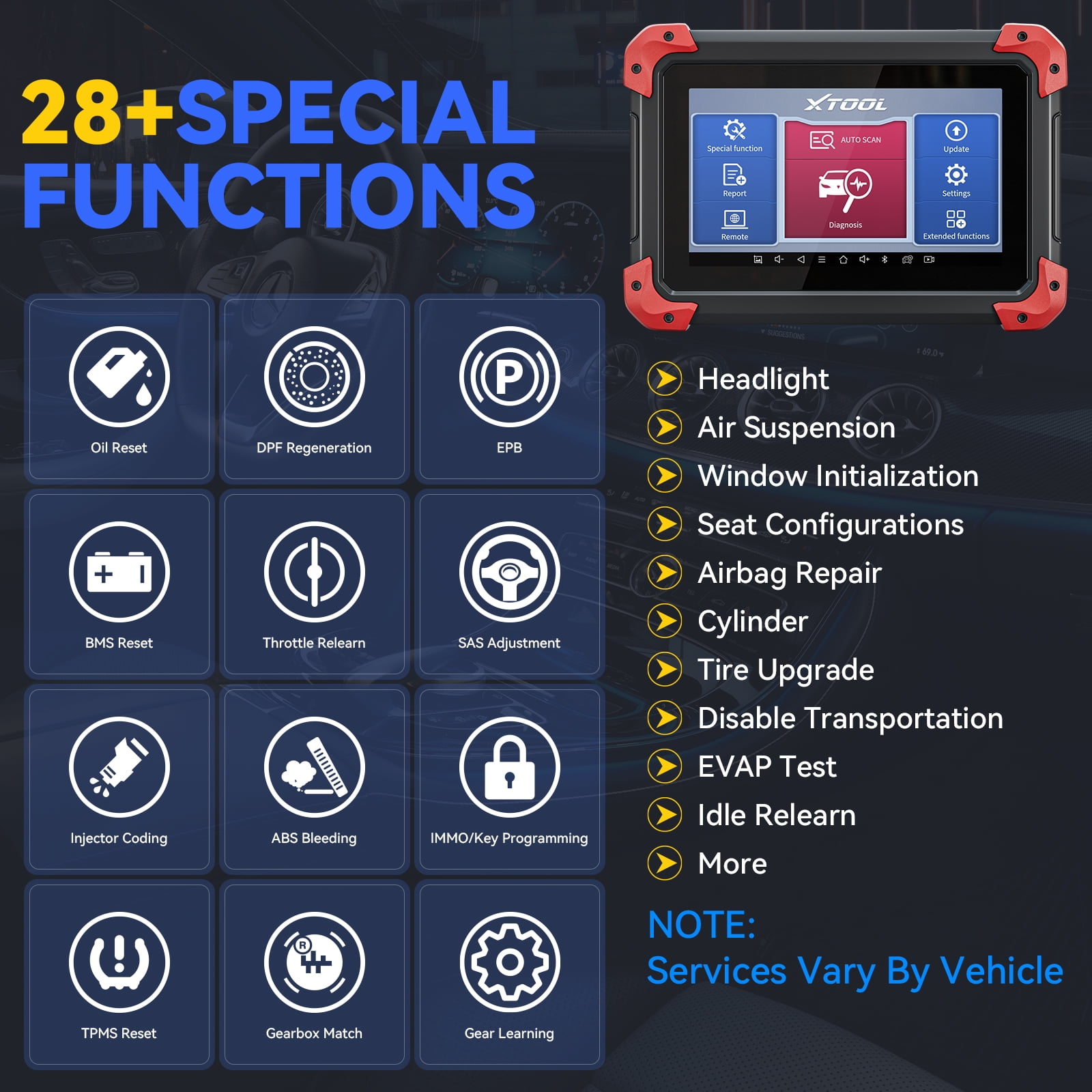 Buy XTOOL D7 Automotive Diagnostic Tool (2022 Newest Model), Bi