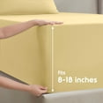 thumbnail image 6 of Nestl Full Size Sheet Sets, 1800 Series Deep Pocket 4 Piece, Luxury Soft Microfiber Bed Sheet Sets, CUSTARD MELLOW YELLOW, 6 of 8