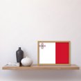 thumbnail image 2 of Malta National Flag Patriotic Vexillology World Flags Country Region Poster Artwork Framed Wall Art Print A4, 2 of 4