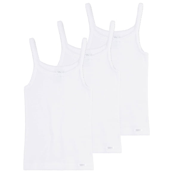 Niñas Sanetta undershirt camisa sin mangas Top básico - Blanco Blanco 152 (10-11 Years)