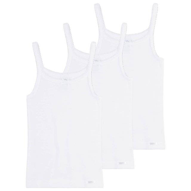 Niñas Sanetta undershirt camisa sin mangas Top básico - Blanco Blanco 152 (10-11 Years)