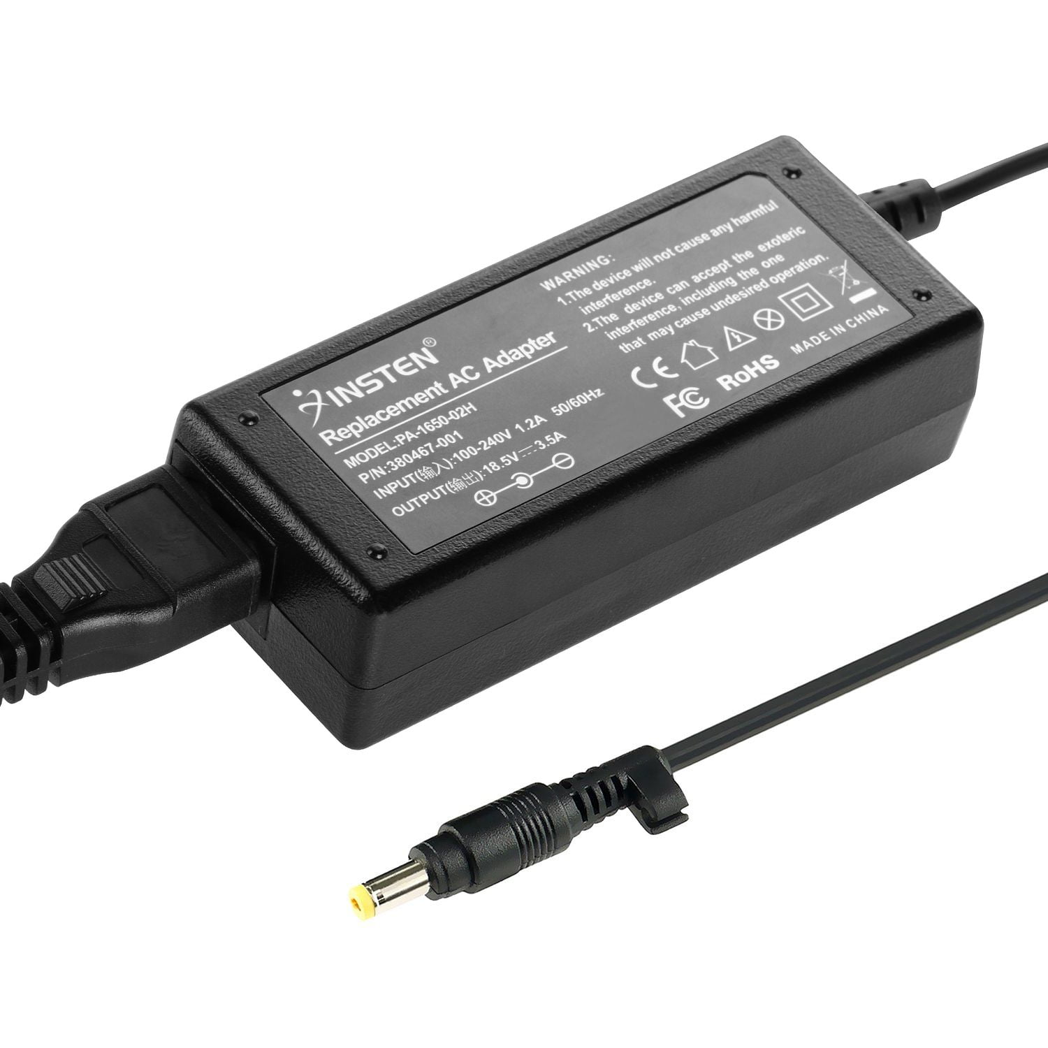 Insten Replacement AC Laptop Charger Adapter Power Supply Cord 65W 18