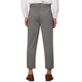 thumbnail image 3 of INSPIRE CHIC Plaid Pants for Men's Flat Front Contrasting Colors Irregular Pattern Trousers 30 Dark Black, 3 of 5