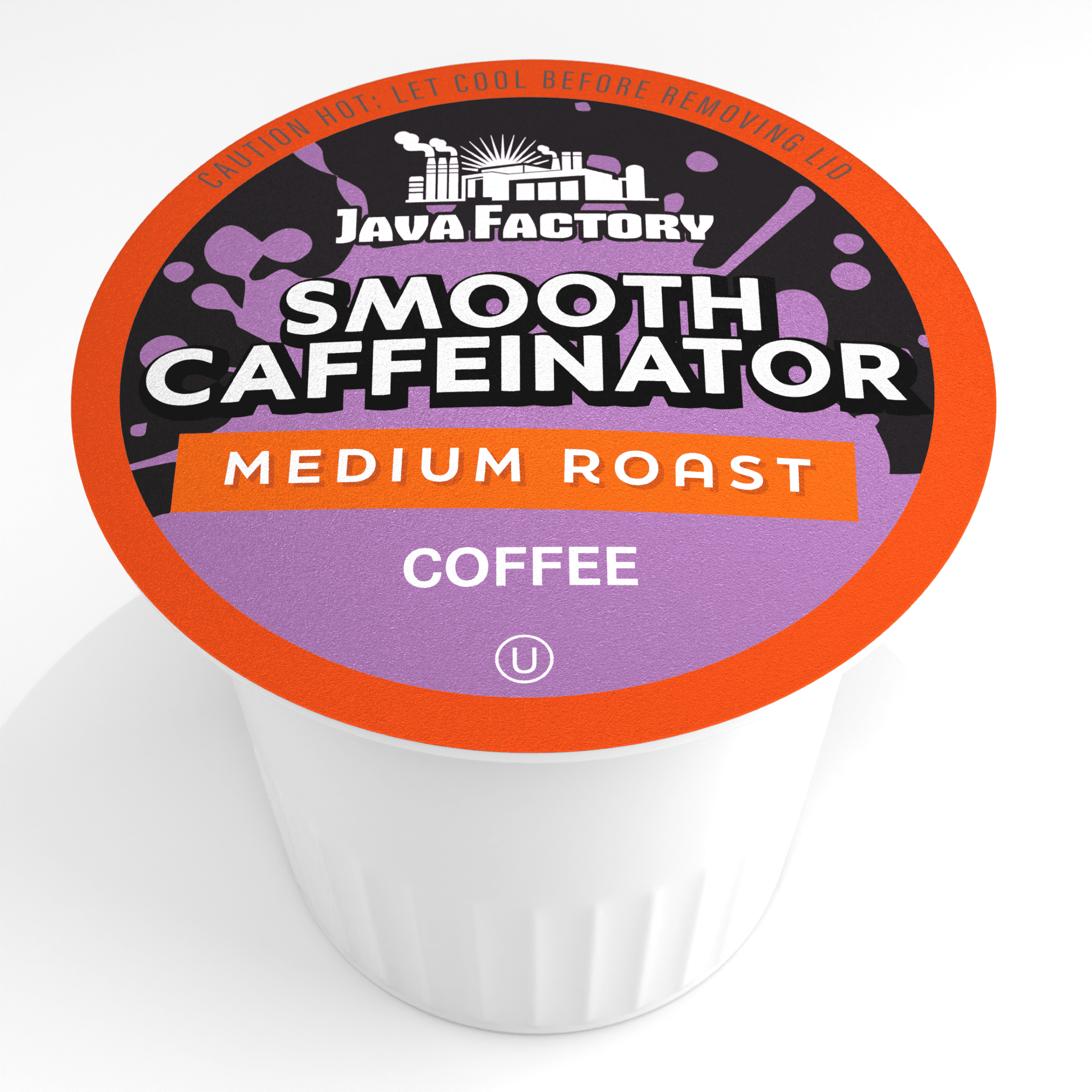 Java Factory Flavored Coffee Pods, Compatible with Keurig Brewers, Smooth Caffeinator 80-Pack