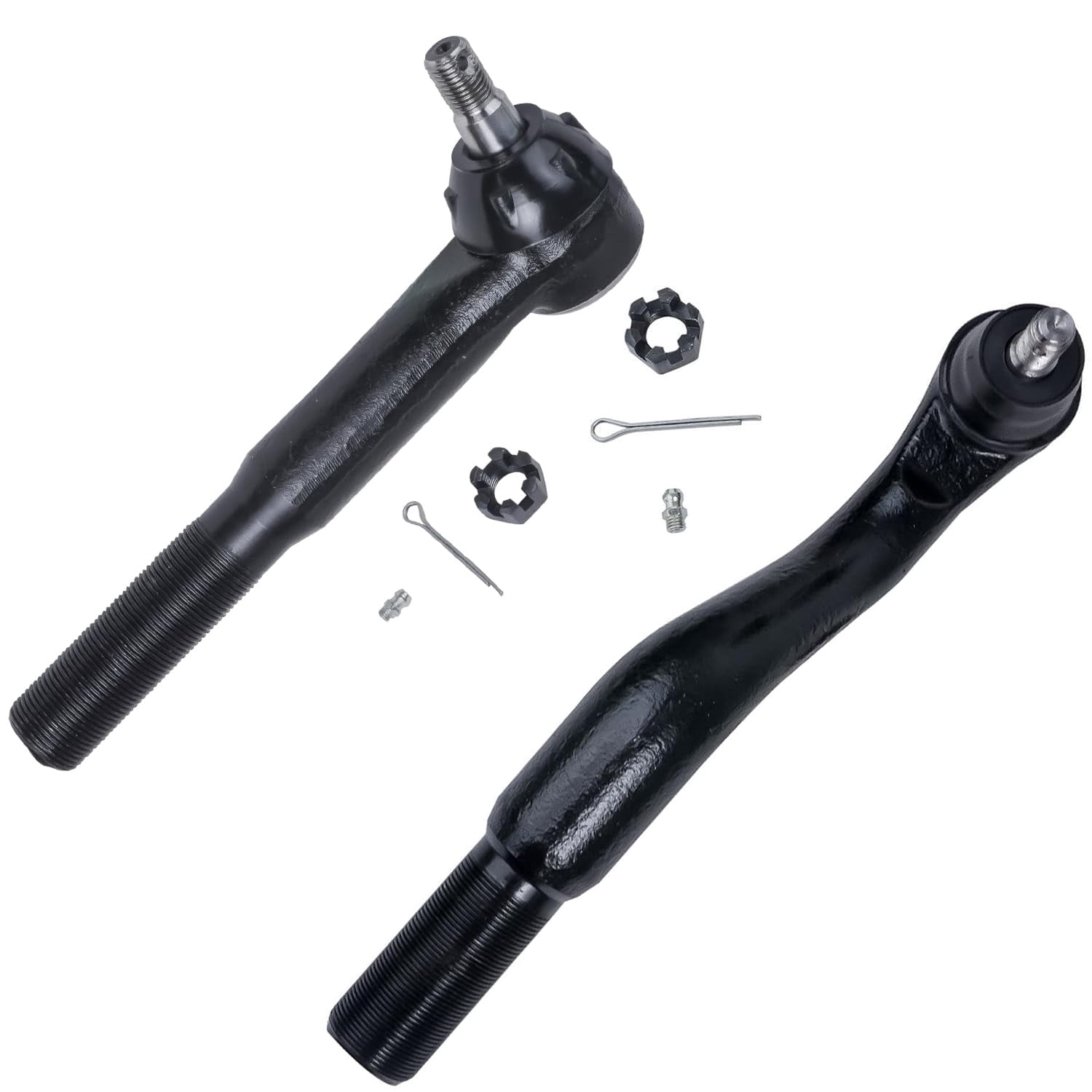 Detroit Axle - Front 12pc Suspension Kit for 4WD 00-04 Ford F-250 F-350 Super Duty, 2 Wheel Bearing Hubs 4 Ball Joints 4 Tie Rods 2 Sway Bars 2000 2001 2002 2003 2004 Replacement