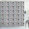 thumbnail image 1 of Ambesonne Fish Shower Curtain, Ocean Sea Creatures, 69"Wx84"L, Multicolor, 1 of 3