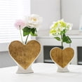 thumbnail image 4 of Heart Shaped Ceramic Vase Elegant Dried Flower Arrangement Container Table Vases for Living Room Hotel Home Decorations, 4 of 9