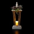 thumbnail image 4 of Northlight 18" LED Lighted Natural and White Storm Lantern Christmas Decoration, 4 of 9