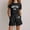 Black, variant on RTKFRFLM Girls 2-Piece Summer Activewear Fashionable Letter Print Short Sleeve Top and Matching Loose Fit Shorts Trendy Casual Sporty Clothes for Toddler and Little Girls Clothing Sets
