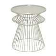thumbnail image 3 of Three Hands Metal 14.25 in. Round End Table, 3 of 3