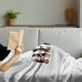 thumbnail image 3 of Dachshund Soft Flannel Fleece Throw Blanket, Dachshund Puppies Spelling the Word Hello Animal Font Design, Cozy Plush for Indoor and Outdoor Use, 50" x 60", Brown Caramel Taupe, by Ambesonne, 3 of 5