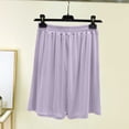 thumbnail image 2 of Womens Boxer Shorts Long Summer Boxer Shorts for Women Elastic Waist Comfy Pajama Shorts with Pockets Casual Soft Home Bottoms Purples XXL, 2 of 5