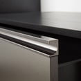 thumbnail image 4 of Wall-Mounted or Freestanding Storage Cabinet with 2 Drawers, Wooden Base Cupboard Side Board for Living Room, Kitchen, Dark Gray, 4 of 5