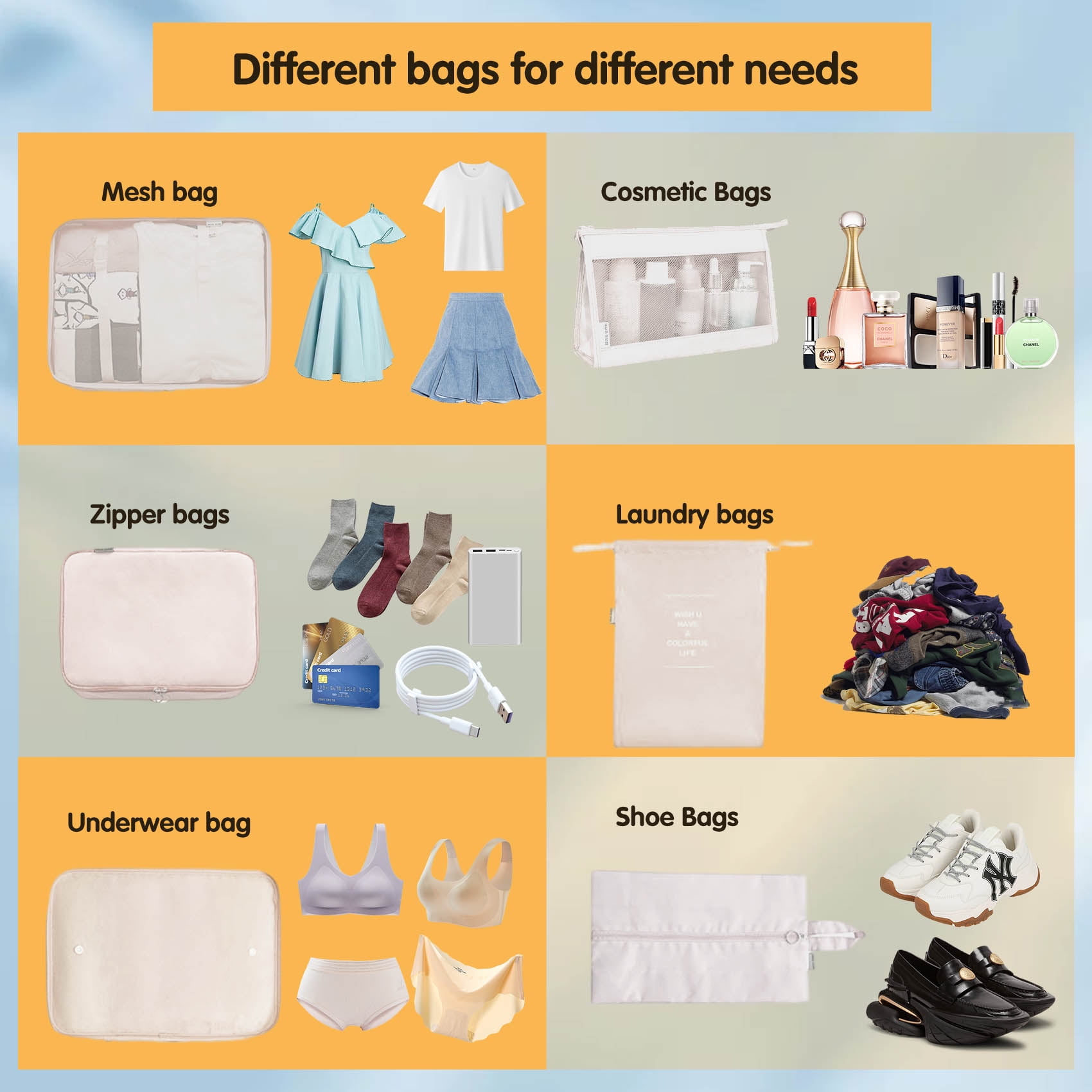 12 Pack Packing Cubes Set - Luggage Packing Organizers for Travel Accessories Must-Have Compression Cubes for Neat Luggage Fits Carry-Ons, Suitcases & Backpacks